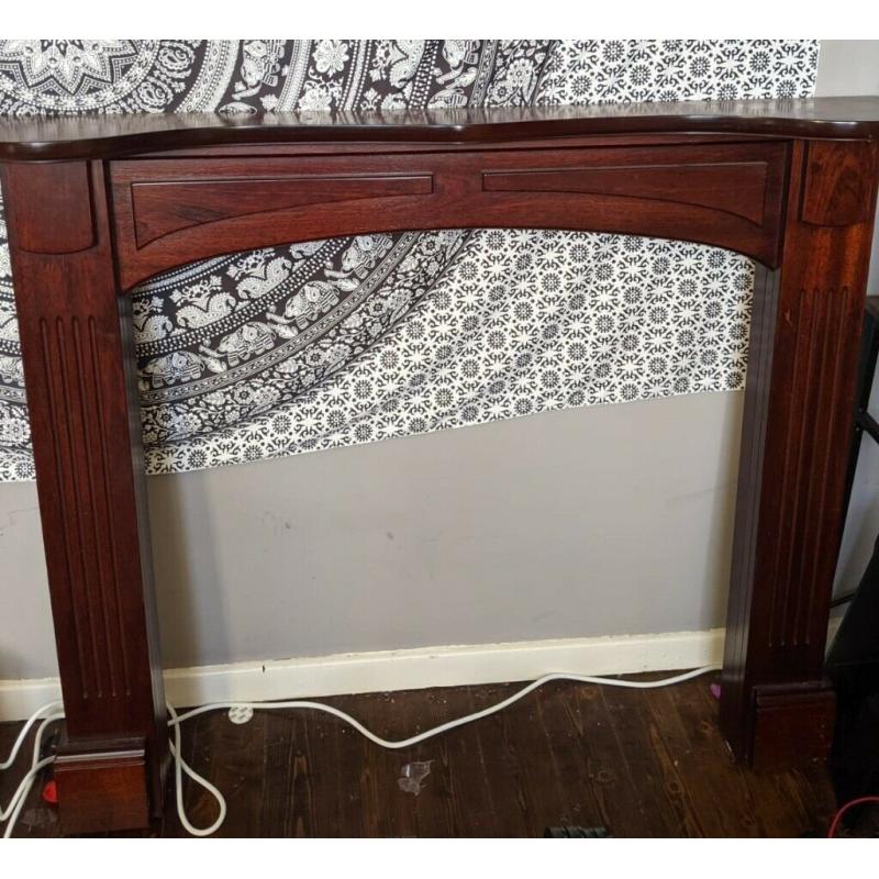 Mahogany wood Fireplace Surround