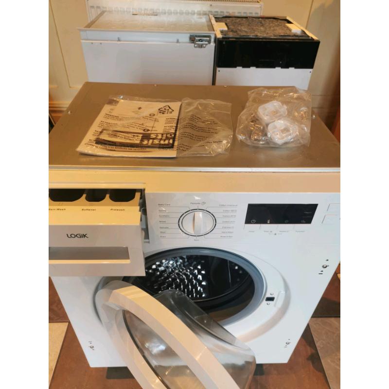 New Logik LIW814W15 Integrated 8 kg Washing Machine - White RRP ?299