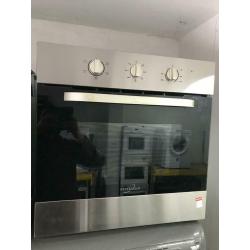 Stainless steel statesman 60cm by 60cm integrated electric grill and fan assets ovens with guarantee