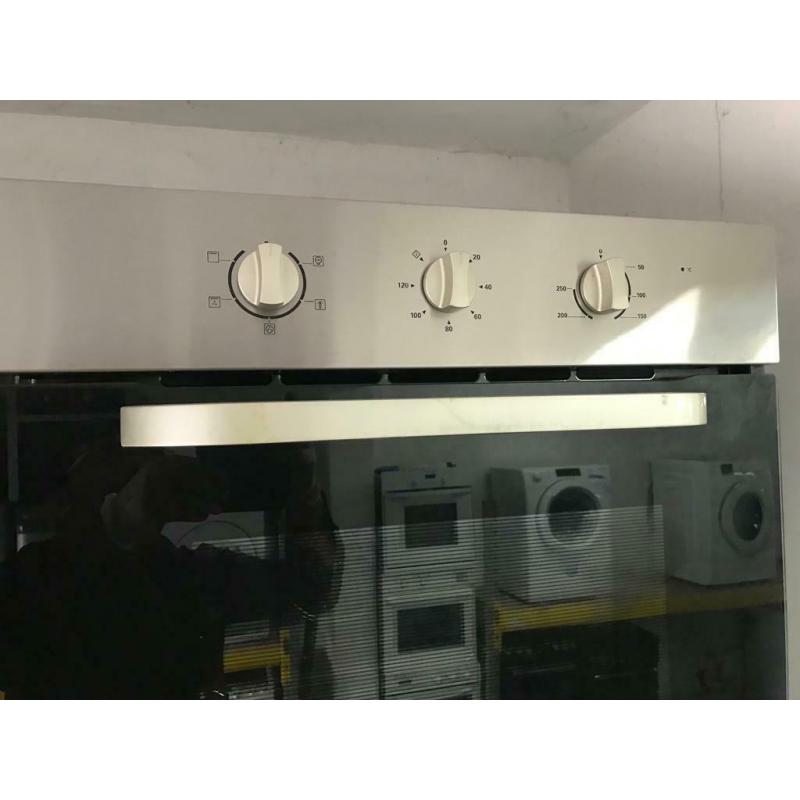 Stainless steel statesman 60cm by 60cm integrated electric grill and fan assets ovens with guarantee