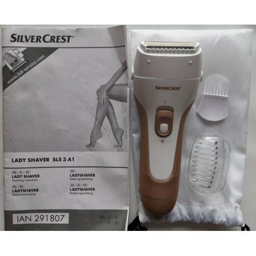 Silver Crest Lady Shaver SLS 3 A1 Wet & Dry Battery only Wireless Shave & Trimer (no offers, please)