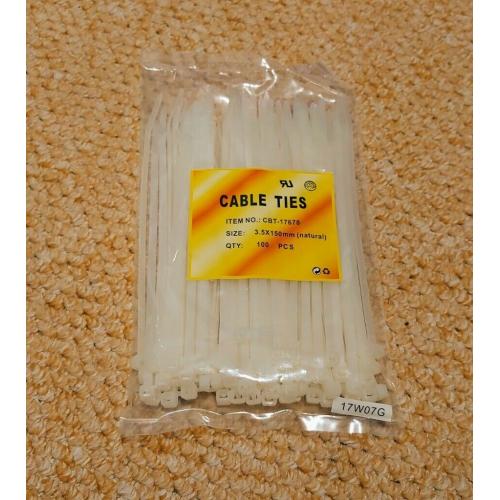 500 Cable ties. 150mm x 3.5mm - Five packs of 100