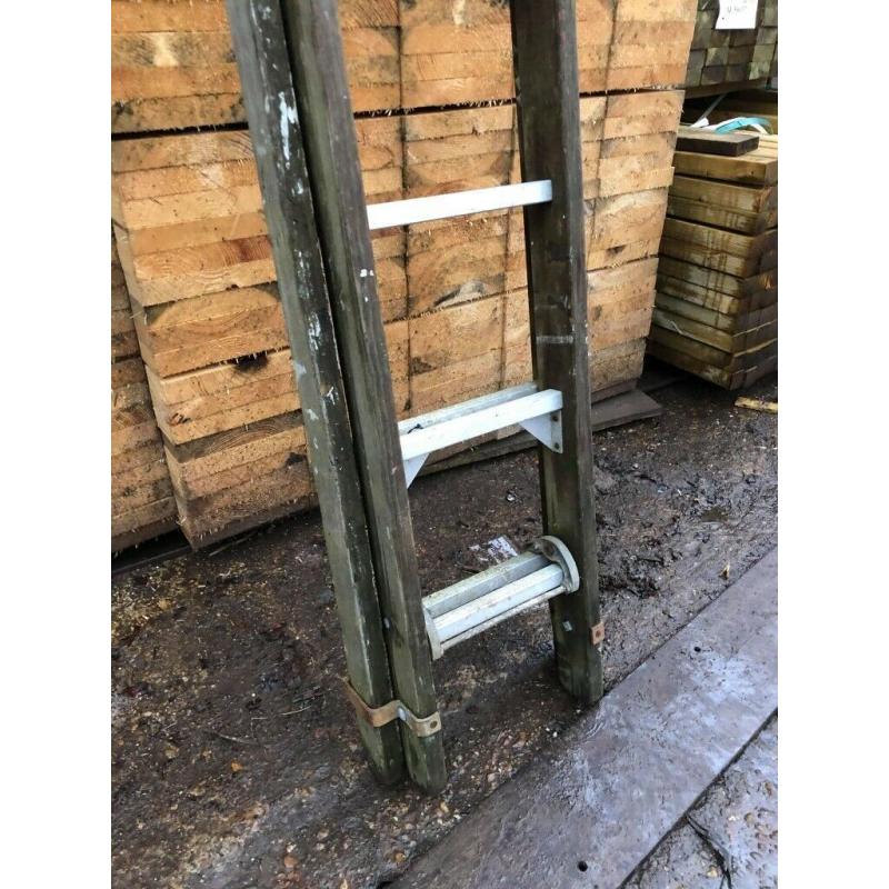 4.5m Double Wooden Ladder