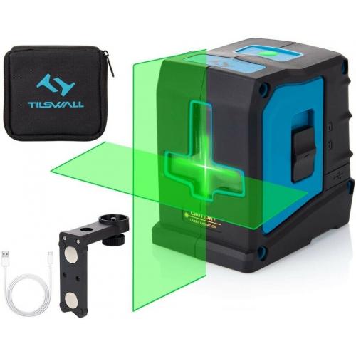 NEW Laser Level, Tilswall 30m Self-Leveling Horizontal and Vertical Cross Line Laser