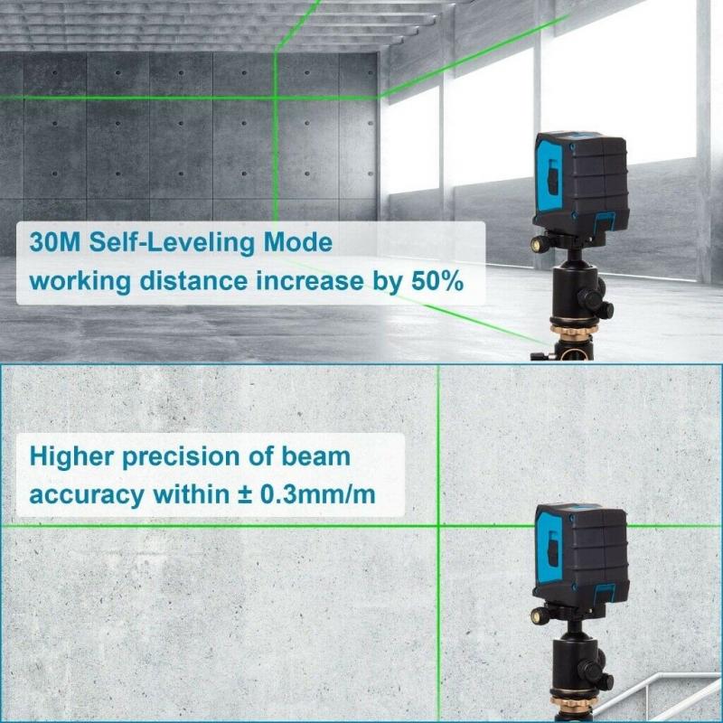NEW Laser Level, Tilswall 30m Self-Leveling Horizontal and Vertical Cross Line Laser