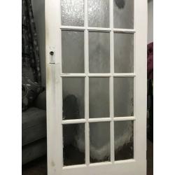 Whitby Fully Obscure Glazed Pine 15 Lite Internal Door - 1920mm X 762mm