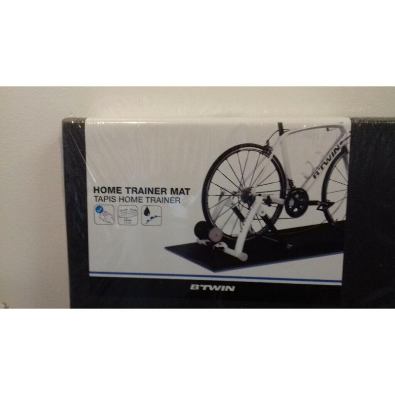 B'TWIN In?Ride 300 Road Bike Trainer Package includes mat, tyre and riser (all brand new unopened)