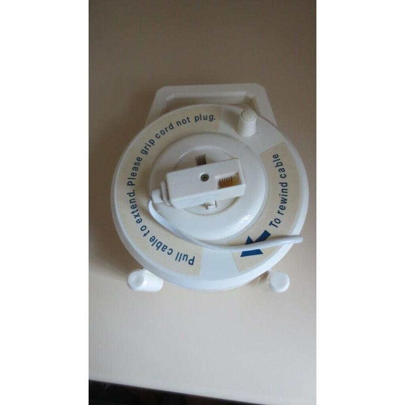 Telephone Extension Reel with Twin socket supplied with 15 Metre of Cable