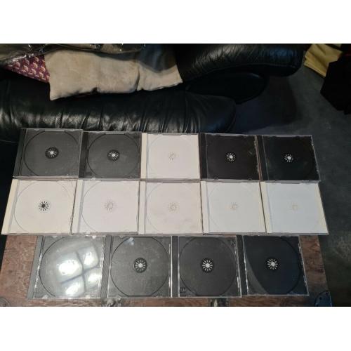 14 Empty cd cases