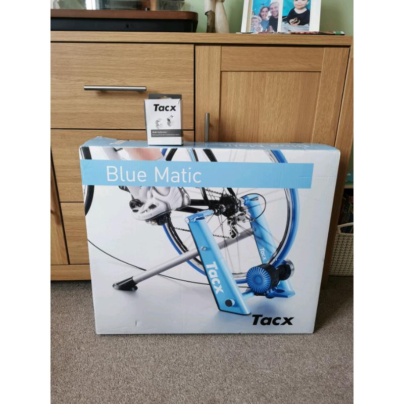 Used - in good condition Blue Matic Tacx cycletrainer