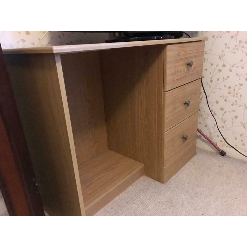 Desk and drawers
