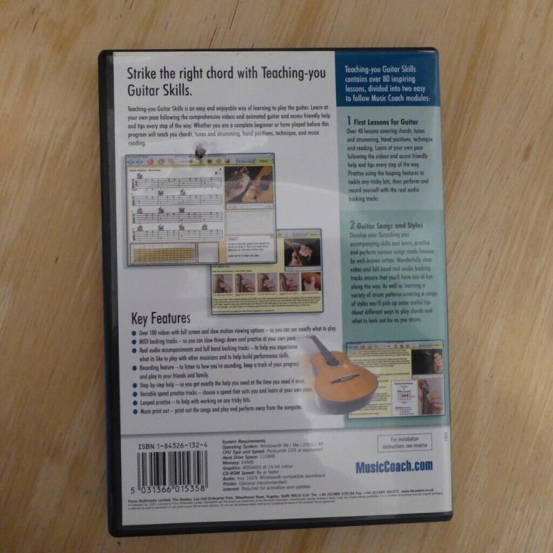 TEACHING-YOU GUITAR SKILLS PC CD-ROM