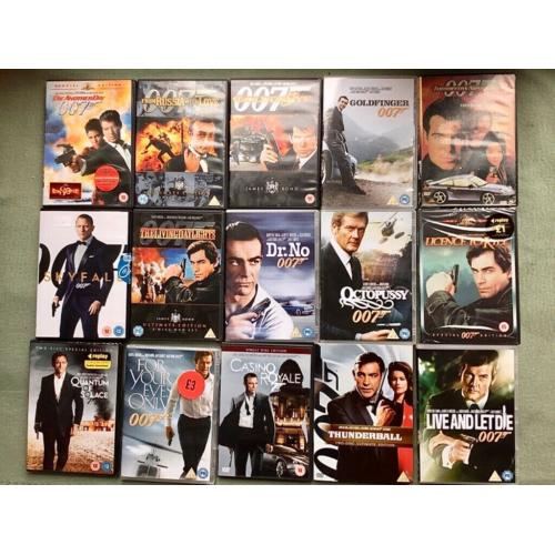 15 x James Bond DVD?s