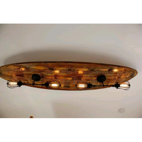 Surfboard light wood effect wall lp or ceiling light
