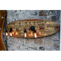 Surfboard light wood effect wall lp or ceiling light