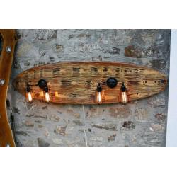 Surfboard light wood effect wall lp or ceiling light