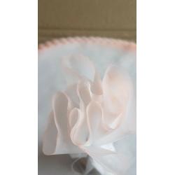 25 Yellowy Gold Trim Tulle Organza Nets for Weddings/Christening