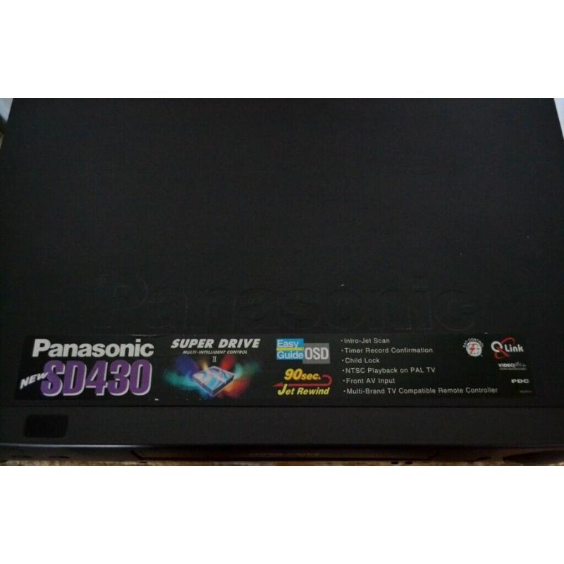 Panasonic Video Player/Recorder with Remote Control & Power Cable + SCART lead