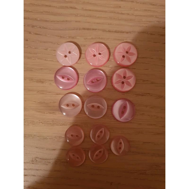 Pink Buttons - New