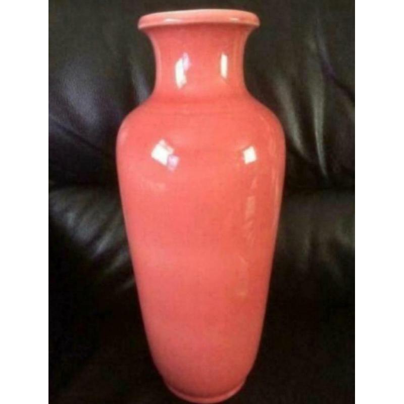 Coronation Pink Large Glazed Antique Decorative Vase