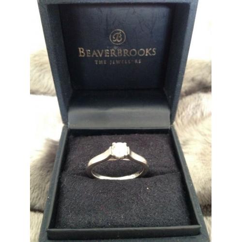Diamond & Platinum Solitaire Ring