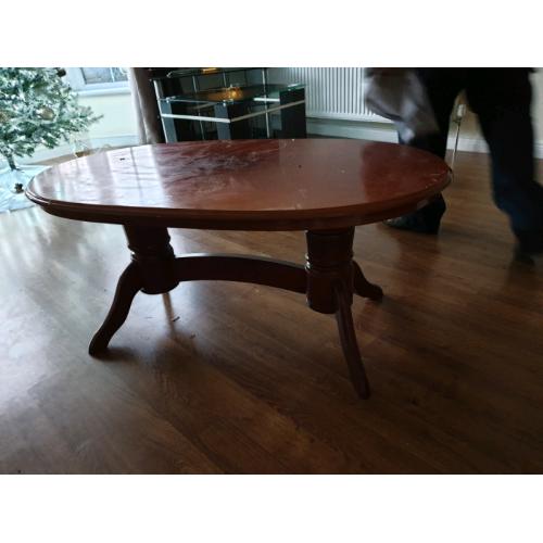 Wooden coffee table