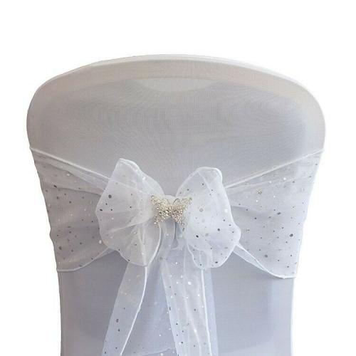 Organza Hologram Chair Sashes and Table Runners