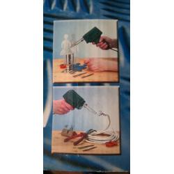 Soldering iron.