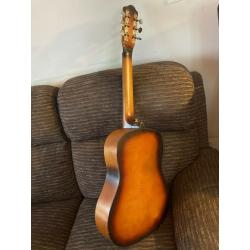 SMALL 3/4 ACCOUSTIC GUITAR solid wood - new strings great for beginners learners