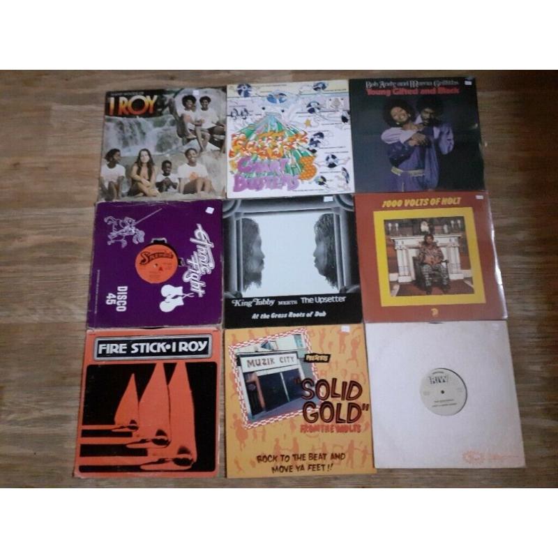 9 x i roy king tubby bob andy vinyl reggae LPs
