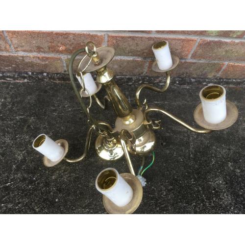 brass chandier approx 350 dim working