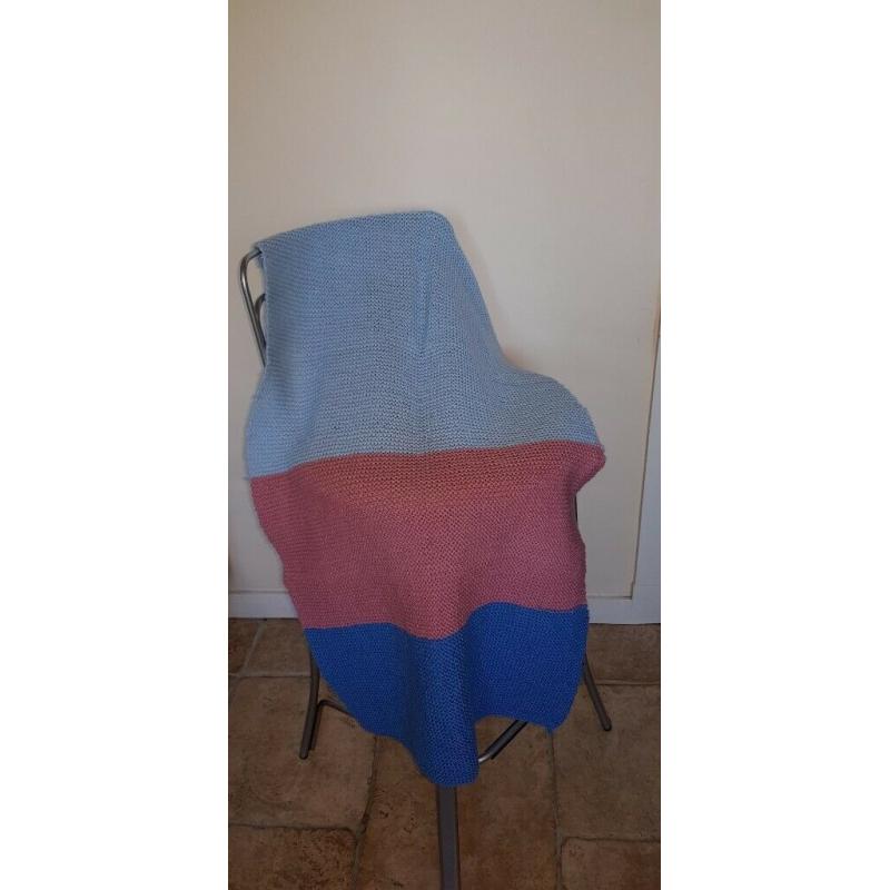 Hand-Knitted Knee Blanket / Shawl